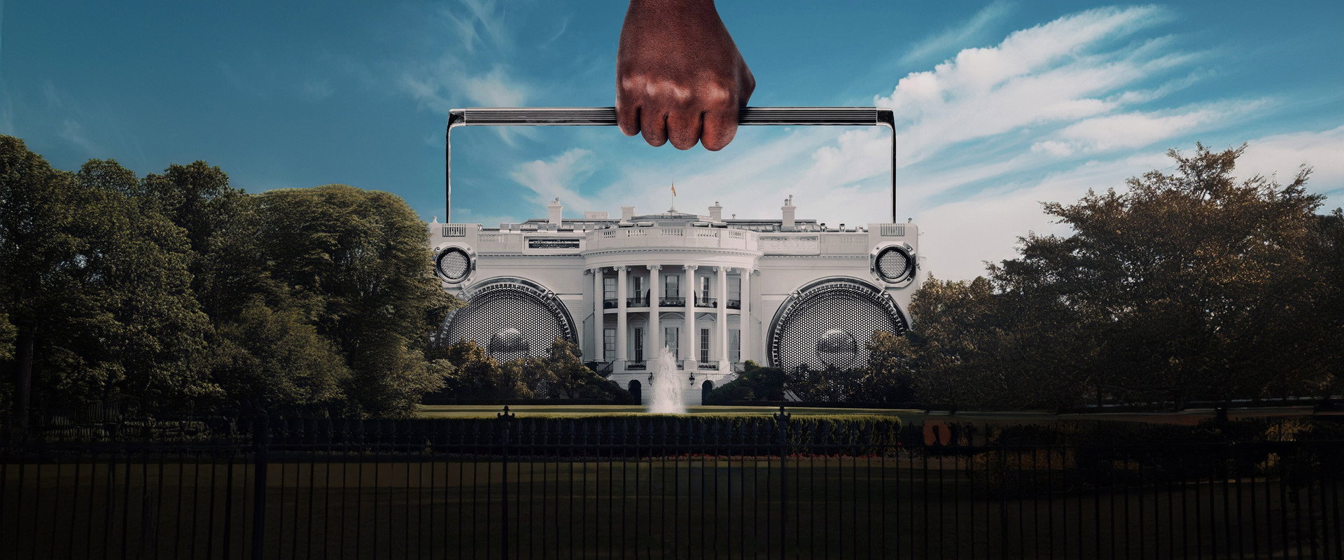 Hip-Hop and the White House backdrop