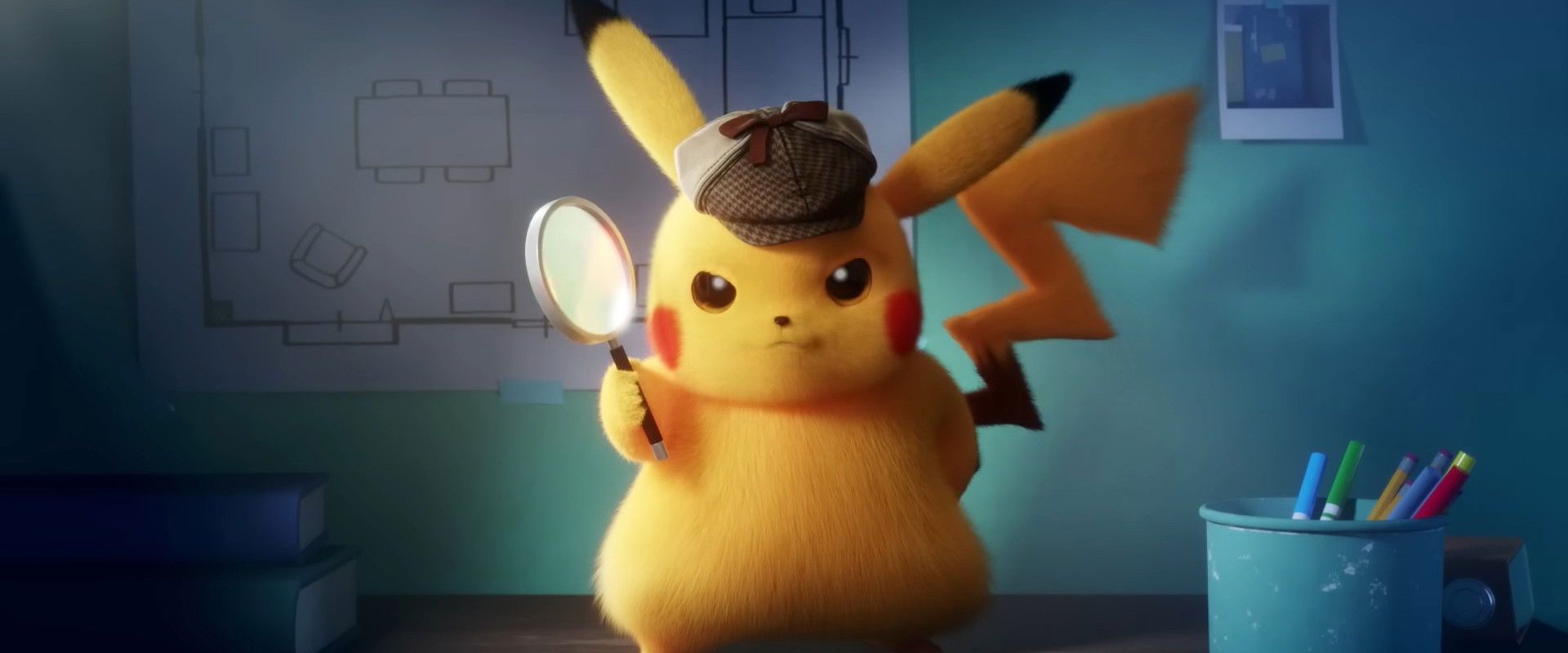 Detective Pikachu & the Mystery of the Missing Flan backdrop