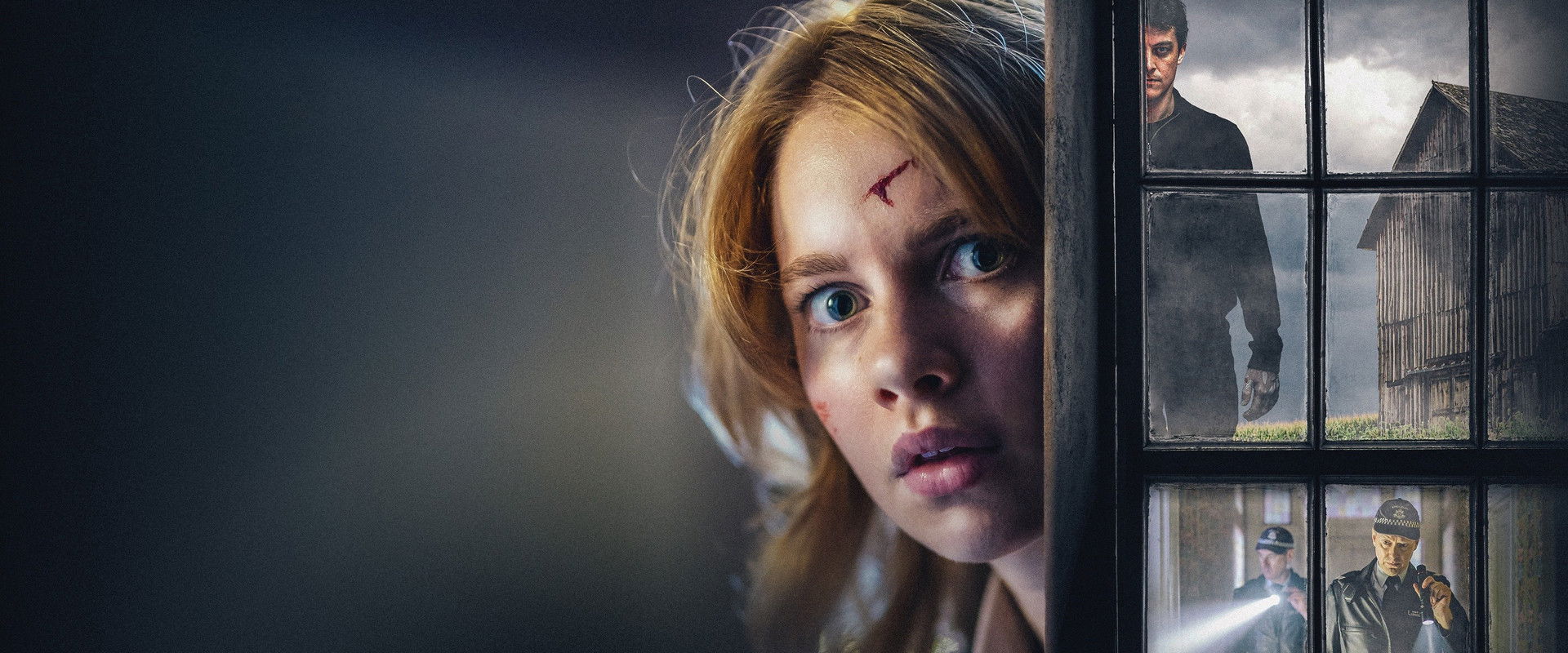 Girl at the Window backdrop