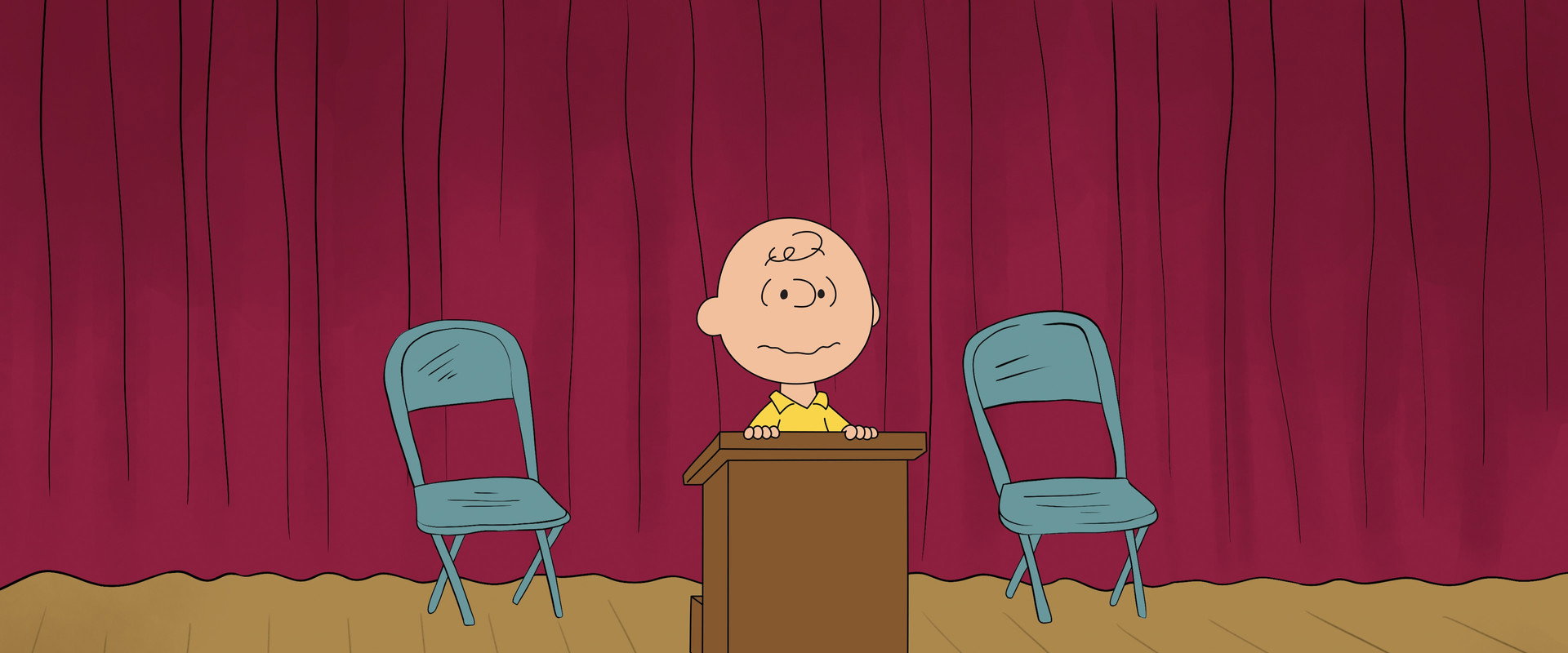 You're Not Elected, Charlie Brown backdrop