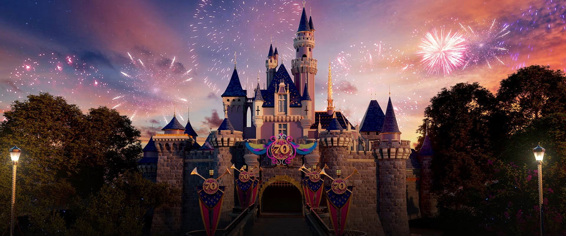 The Happiest Story on Earth: 70 Years of Disneyland backdrop