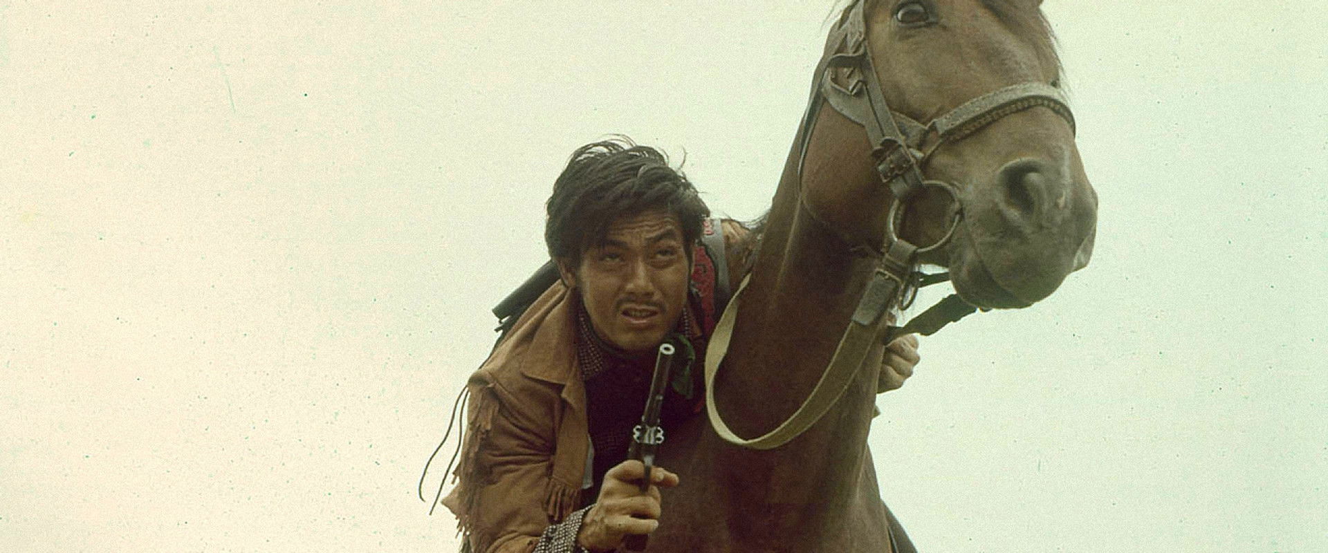 Crimson pistol belt backdrop