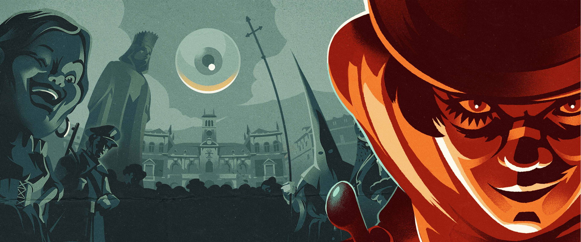 A Forbidden Orange backdrop