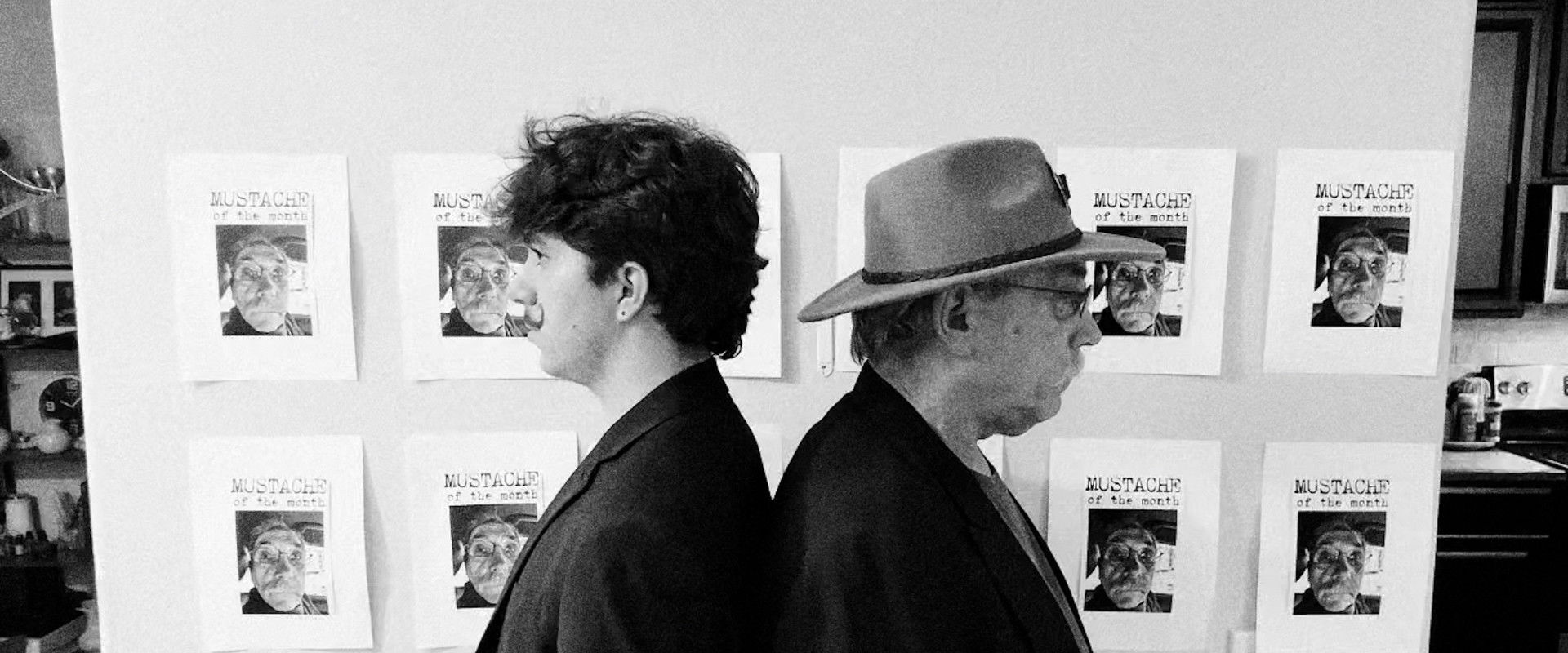 The Mustache Mob backdrop