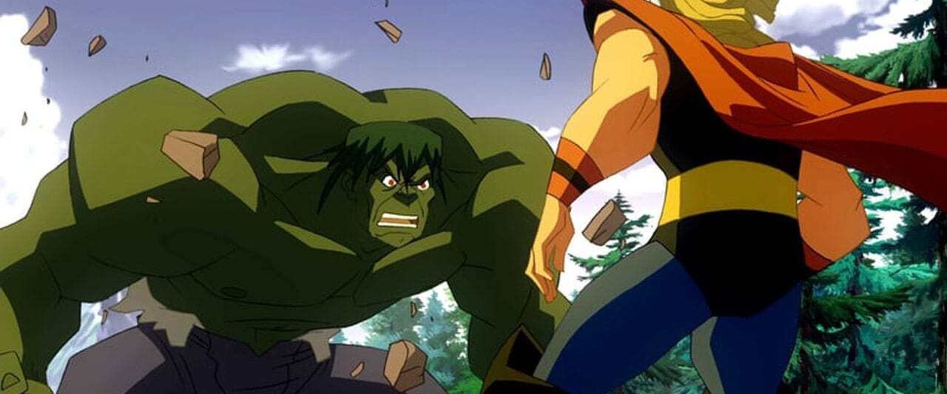 Hulk vs. Thor backdrop