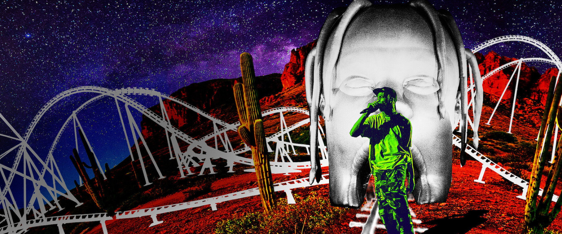 Travis Scott: Look Mom I Can Fly backdrop