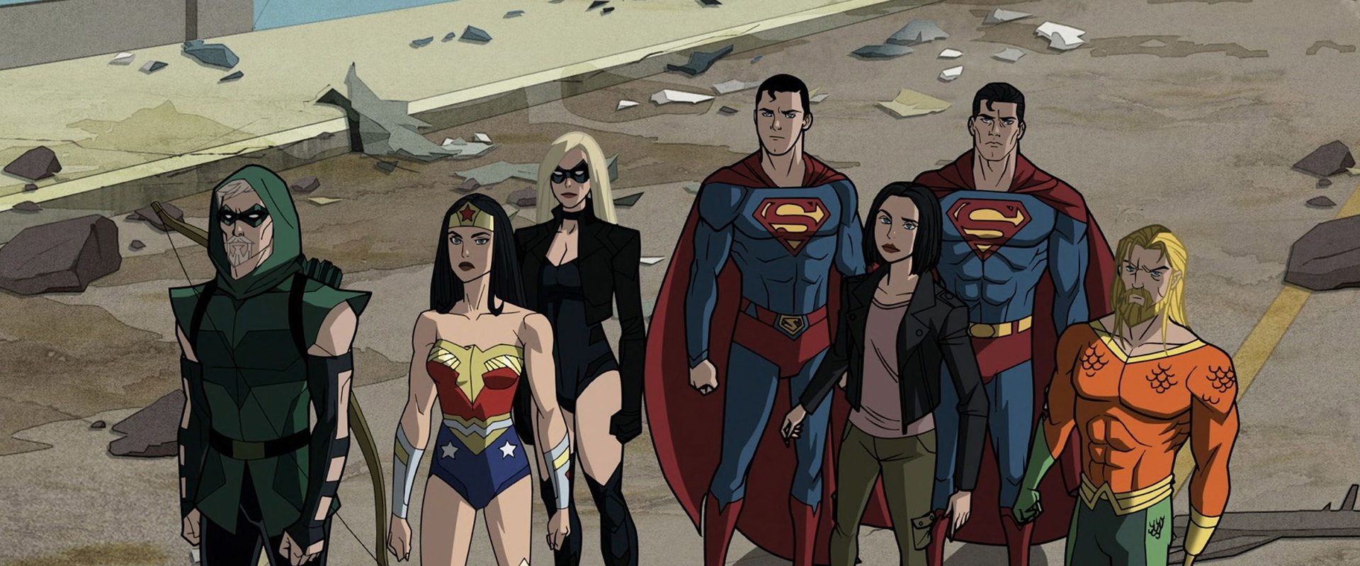 Justice League: Crisis on Infinite Earths Part Three backdrop