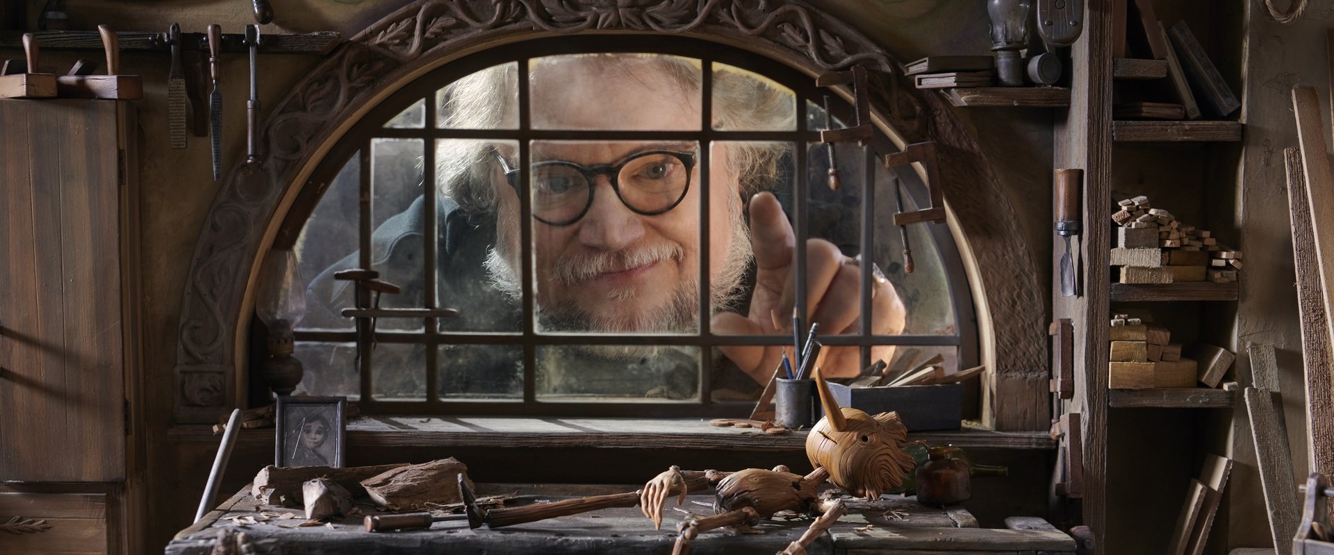 Guillermo del Toro's Pinocchio backdrop