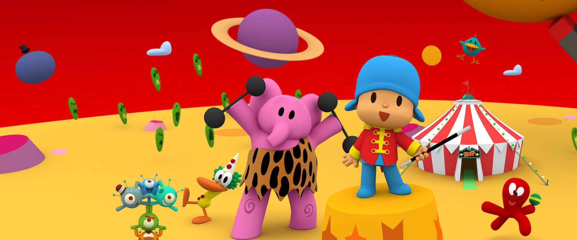 Pocoyo & the Space Circus backdrop