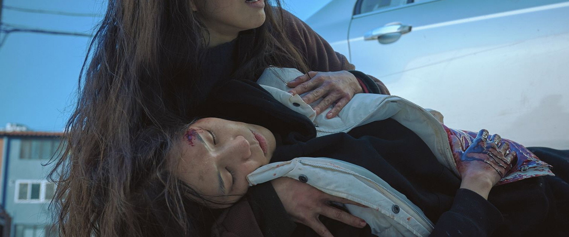 The Woman in the White Car backdrop
