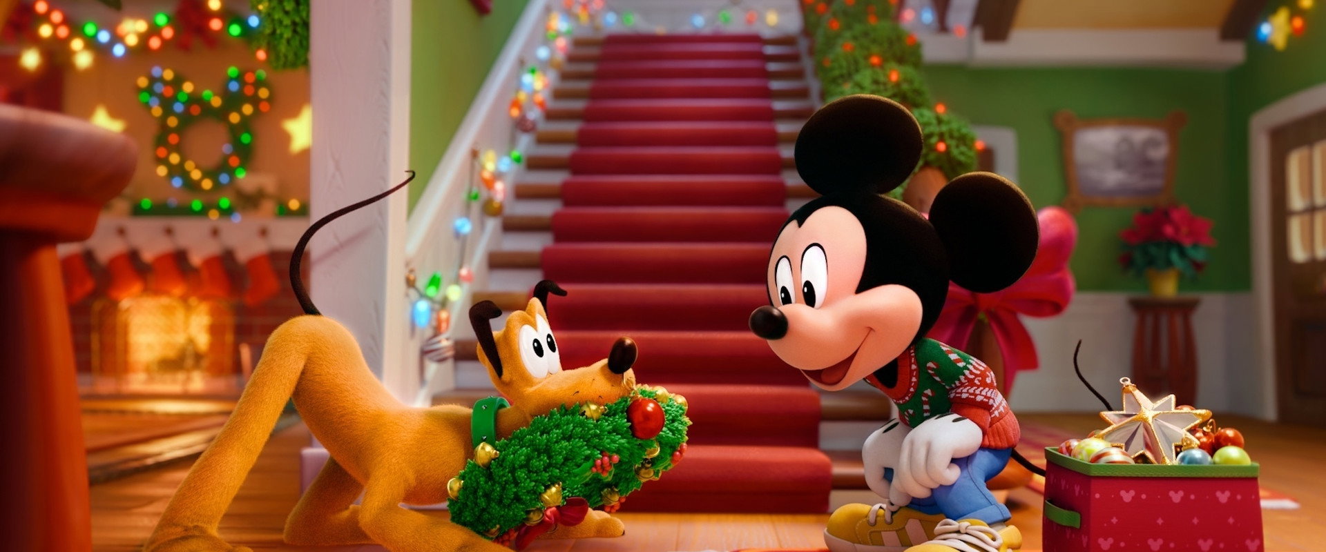 Mickey's Home Alone backdrop