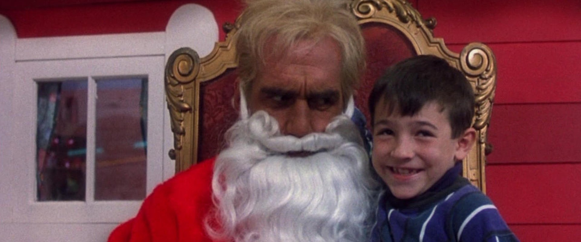 Santa with Muscles backdrop