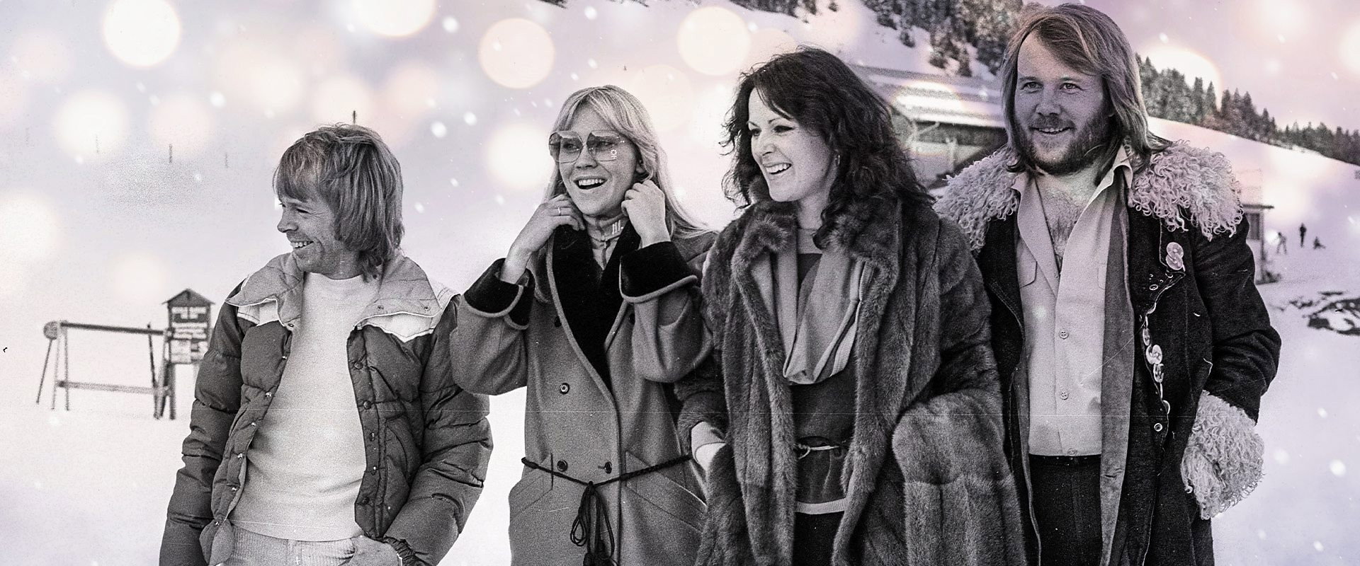 ABBA in Switzerland backdrop