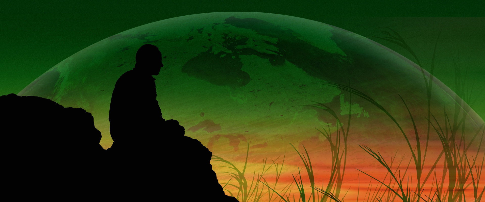 Green Fire backdrop