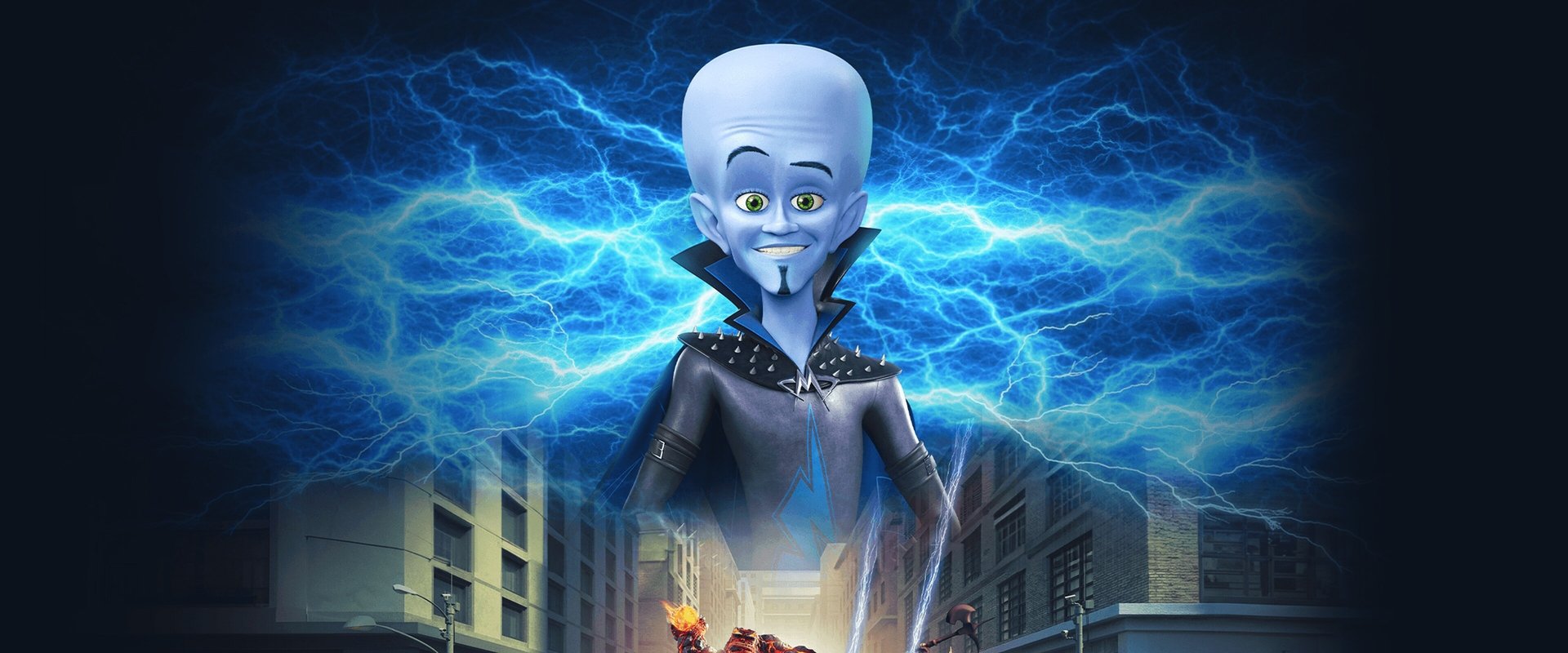Megamind vs. the Doom Syndicate backdrop