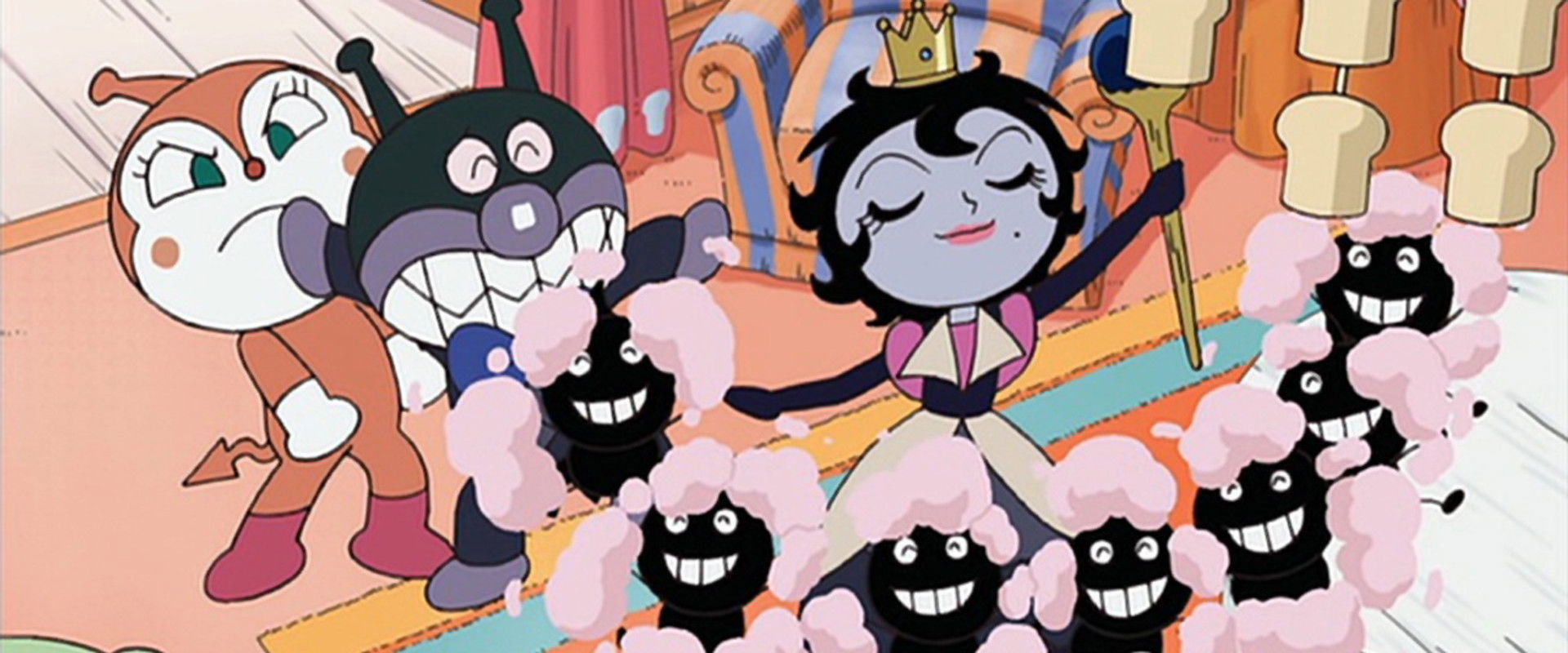 Go! Anpanman: Princess Black-Snow and Popular Baikinman backdrop