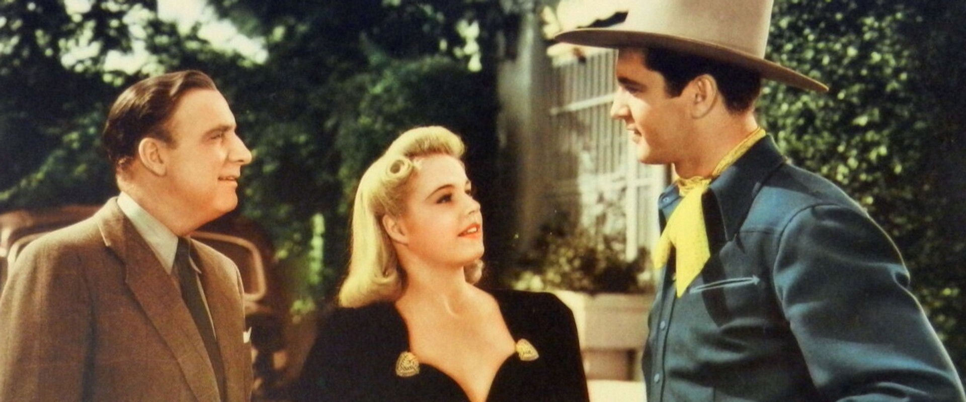 The Cowboy and the Blonde backdrop