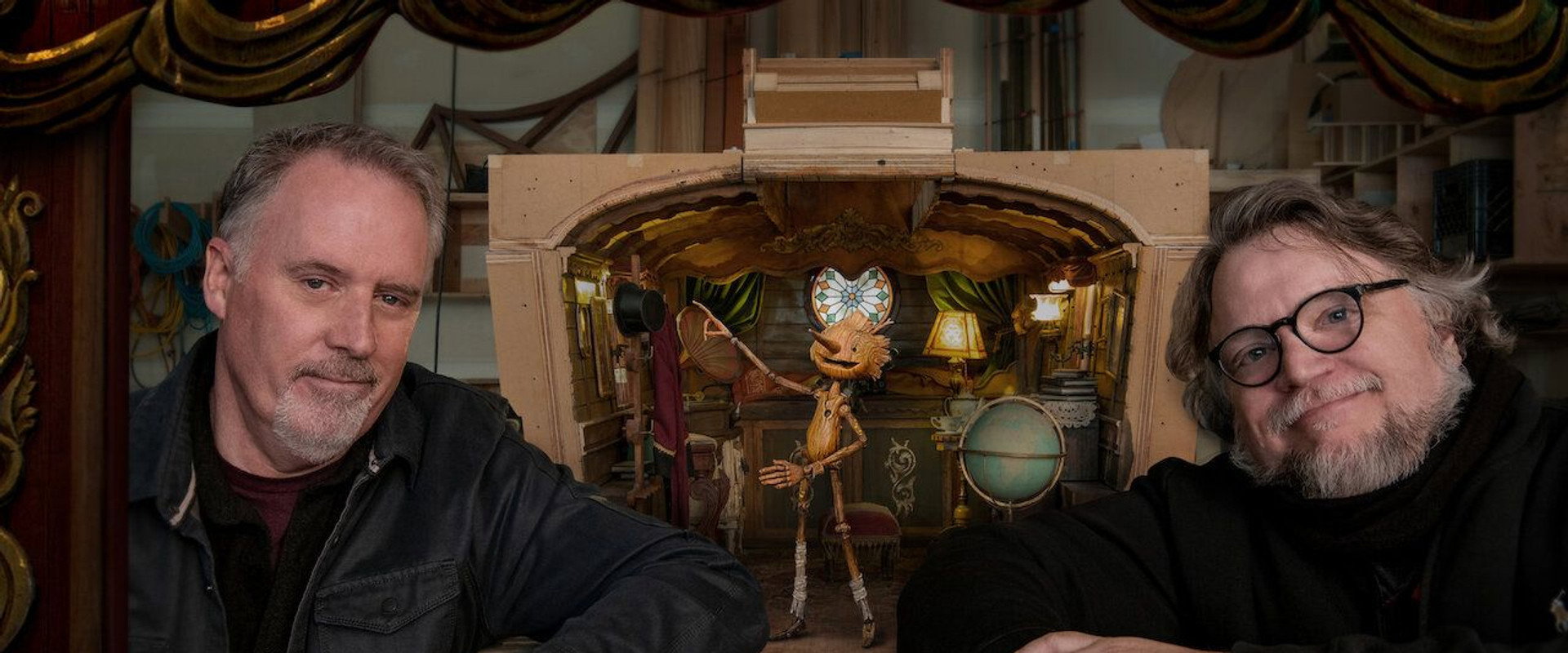 Guillermo del Toro's Pinocchio: Handcarved Cinema backdrop