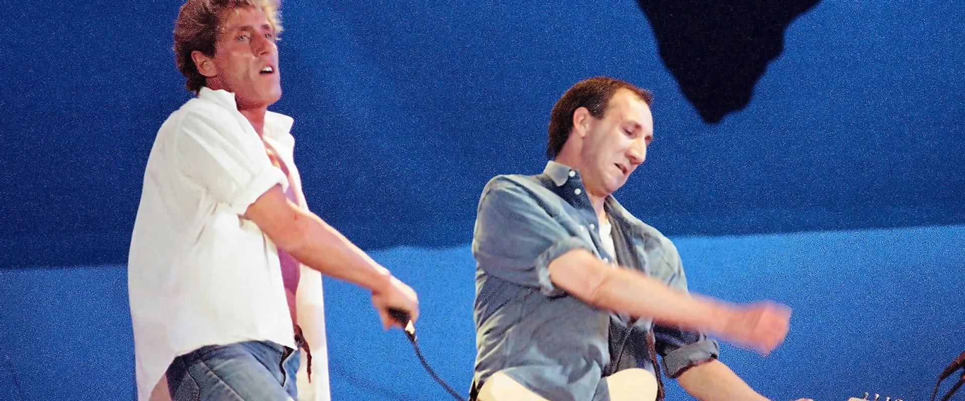 The Who at Live Aid backdrop
