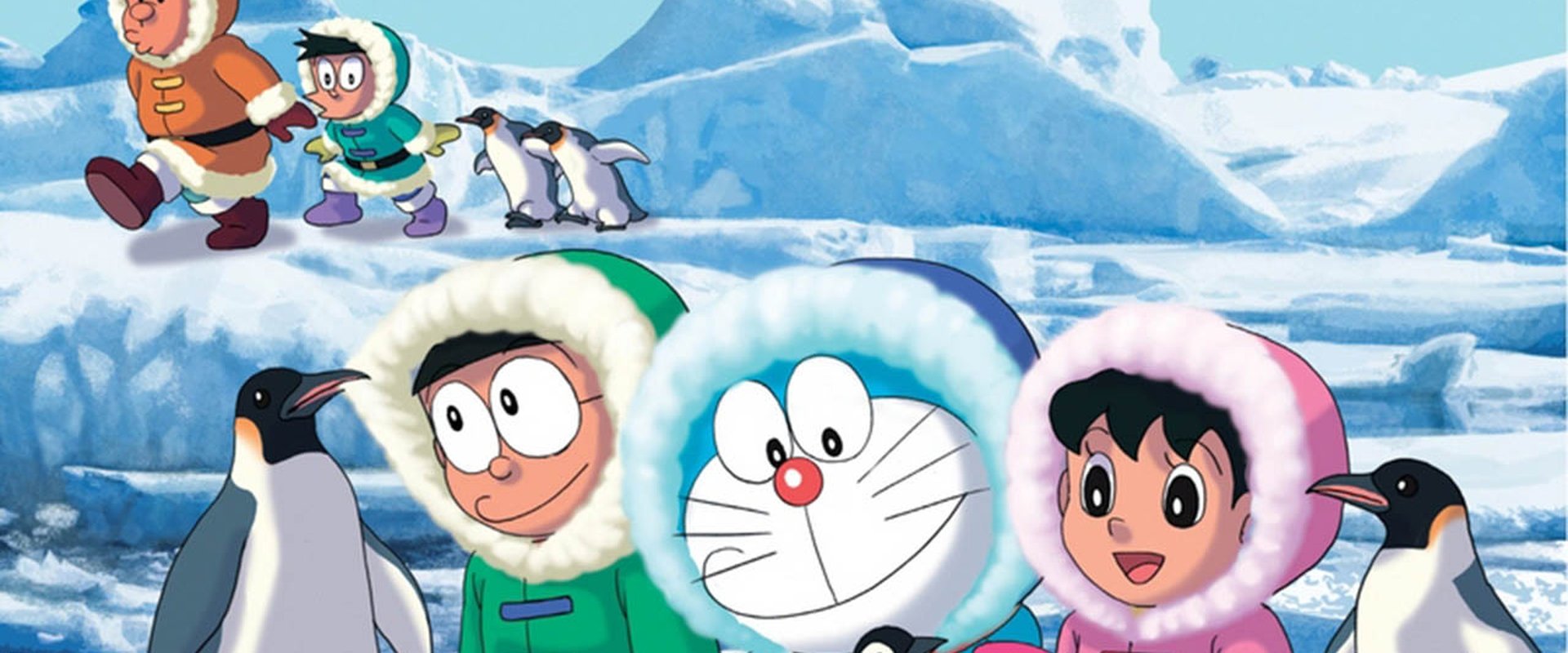 Doraemon: Nobita's Great Adventure in the Antarctic Kachi Kochi backdrop