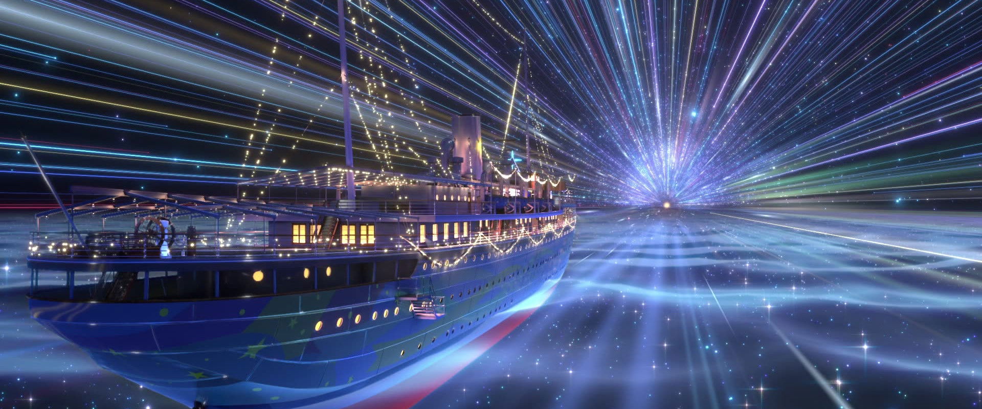 smile smile ship Start! backdrop