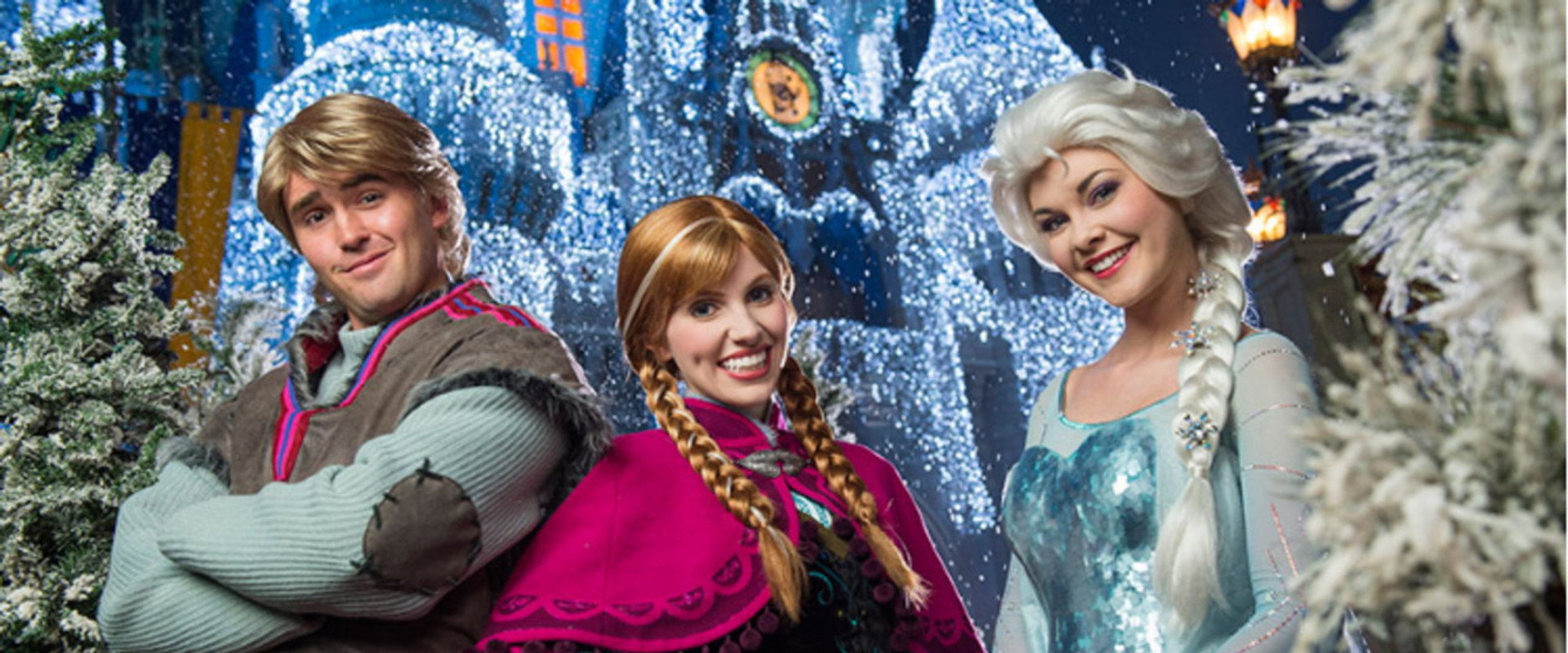 Disney Parks Frozen Christmas Celebration backdrop
