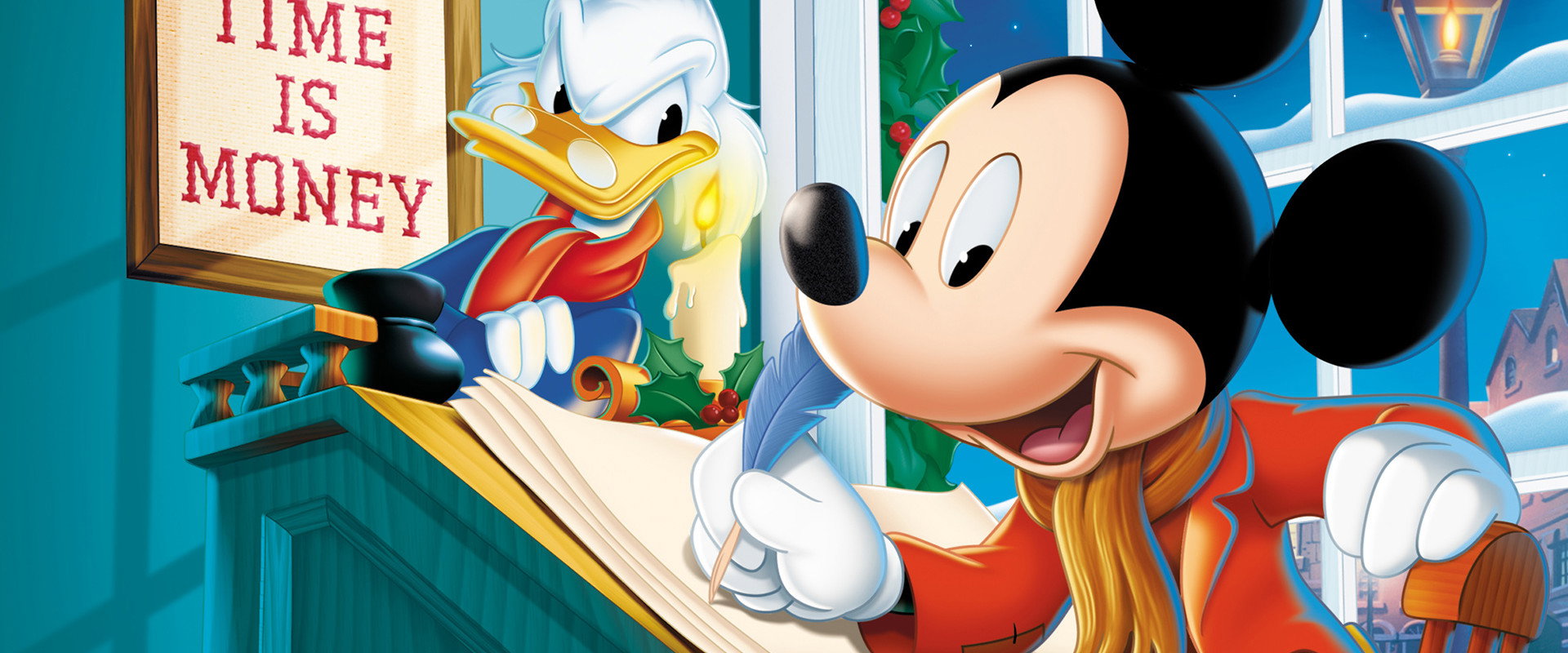 Mickey's Christmas Carol backdrop