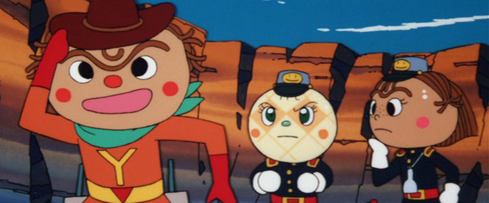 Go! Anpanman: Yakisobapanman and Black Sabotenman backdrop