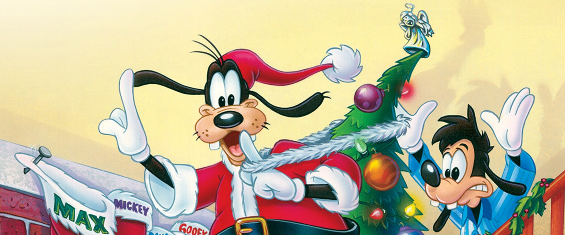 Goof Troop Christmas backdrop