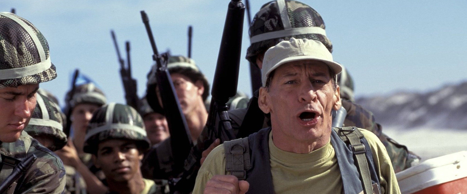 Ernest in the Army backdrop