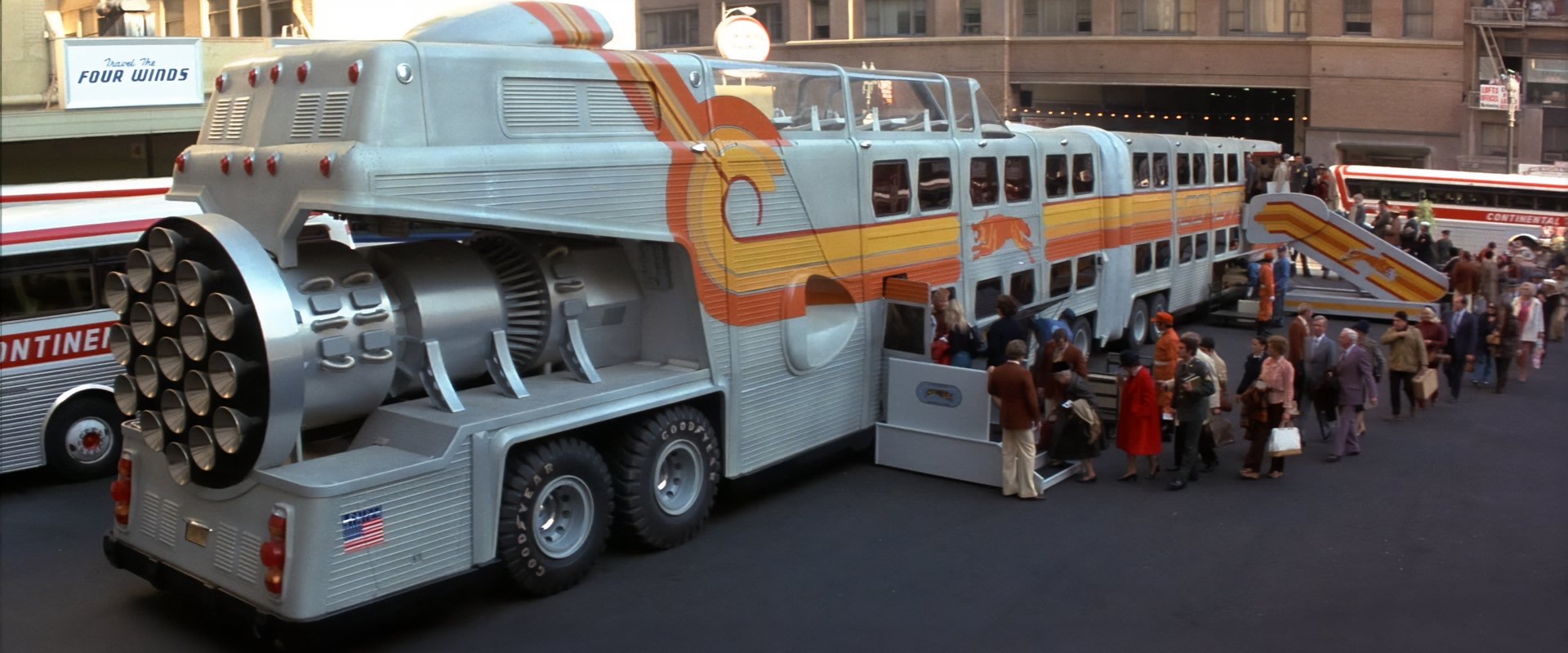 The Big Bus backdrop