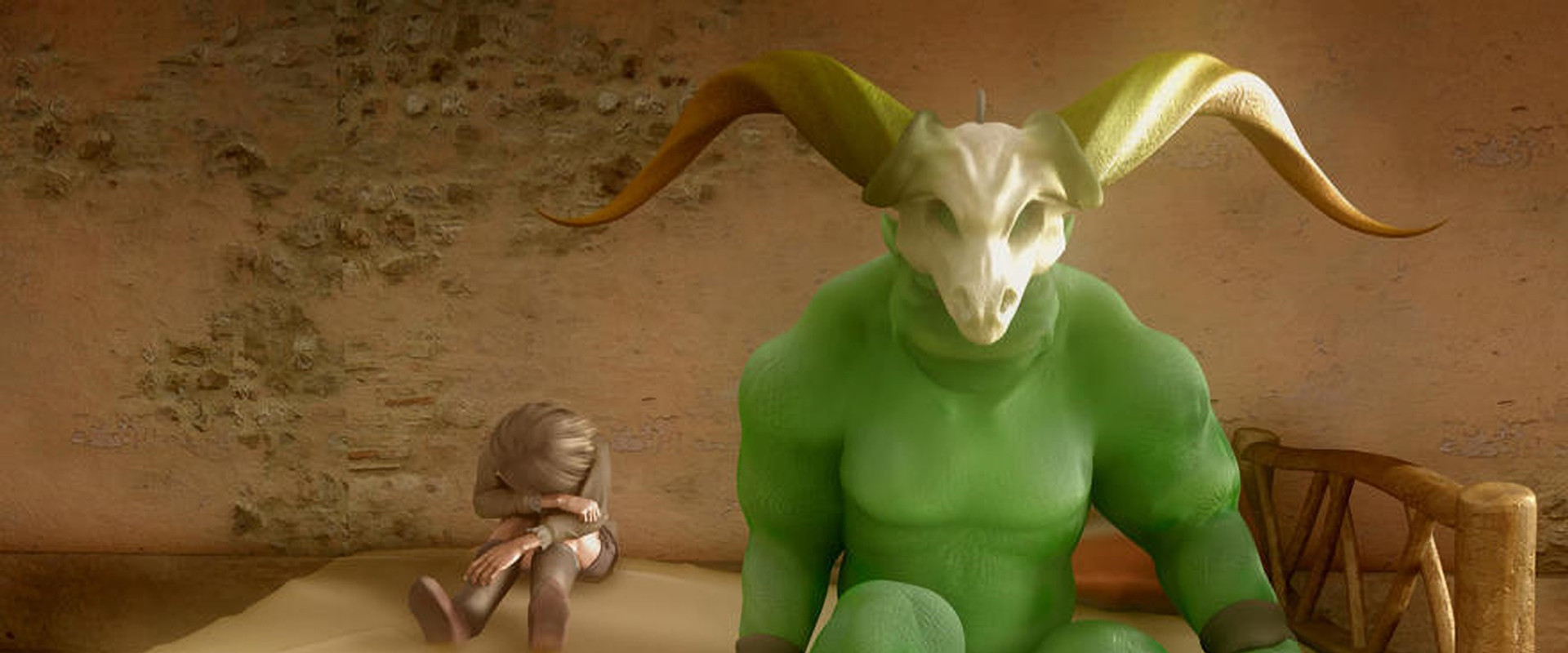 Yonna in the Solitary Fortress backdrop