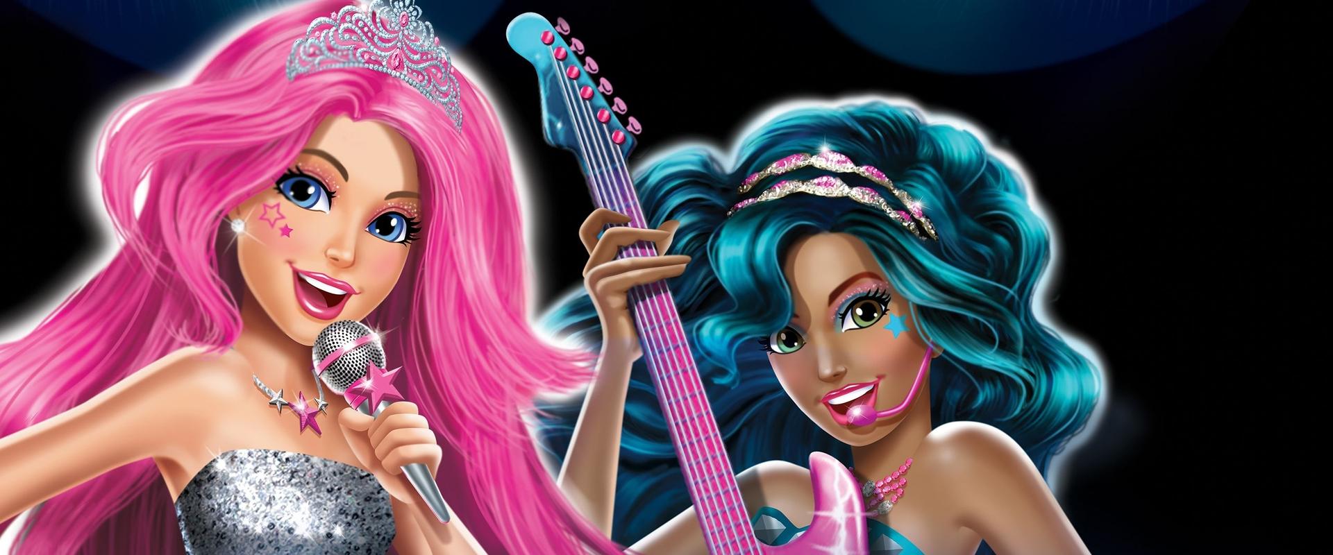 Barbie in Rock 'N Royals backdrop