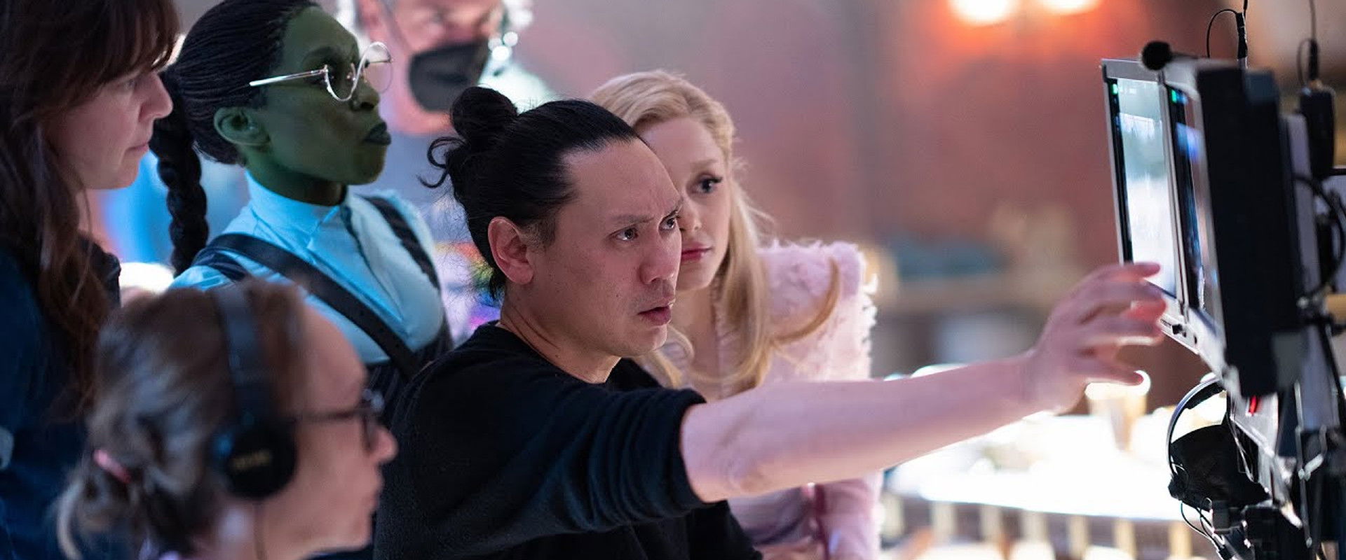 Making Wicked backdrop