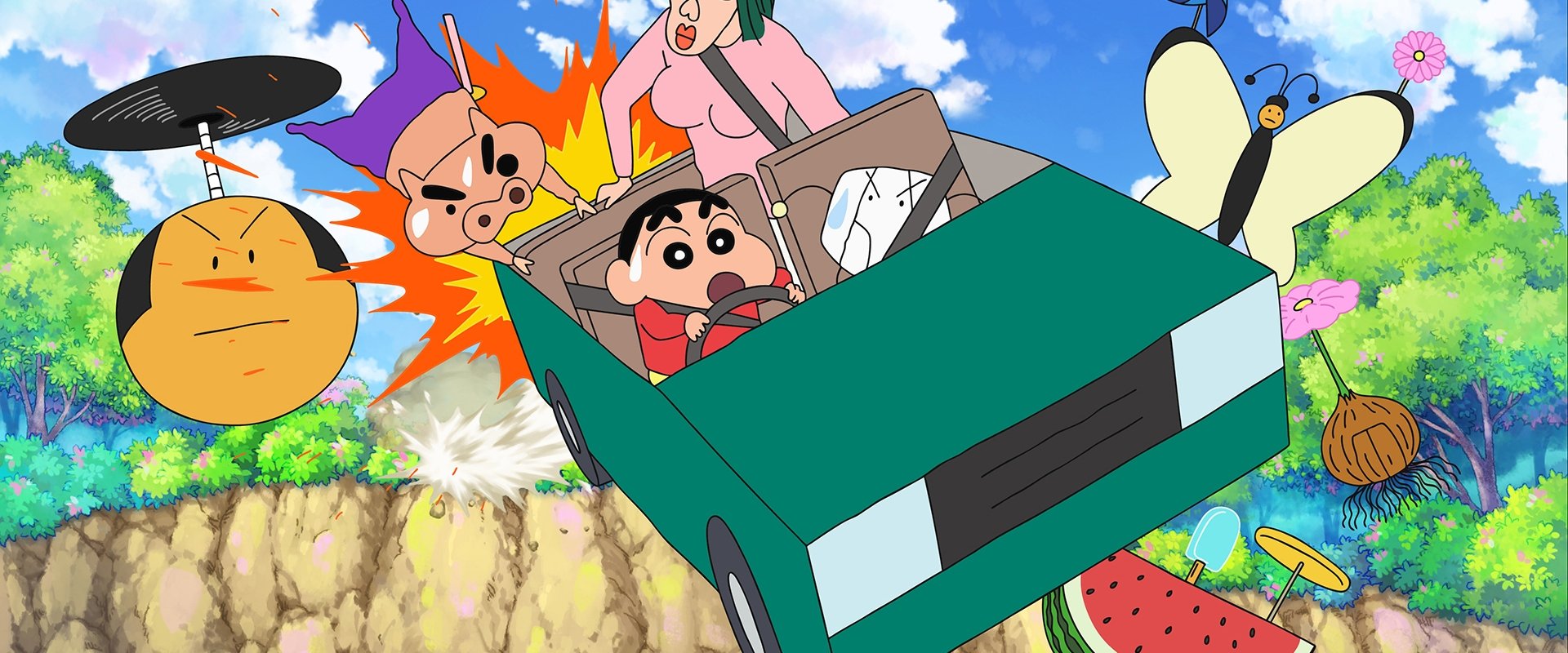 Crayon Shin-chan: Crash! Scribble Kingdom and Almost Four Heroes backdrop