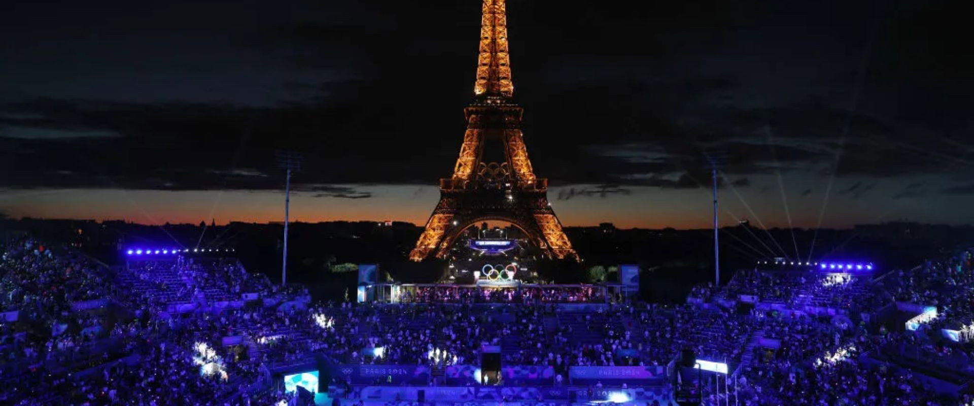 Paris 2024 Olympic Closing Ceremony backdrop
