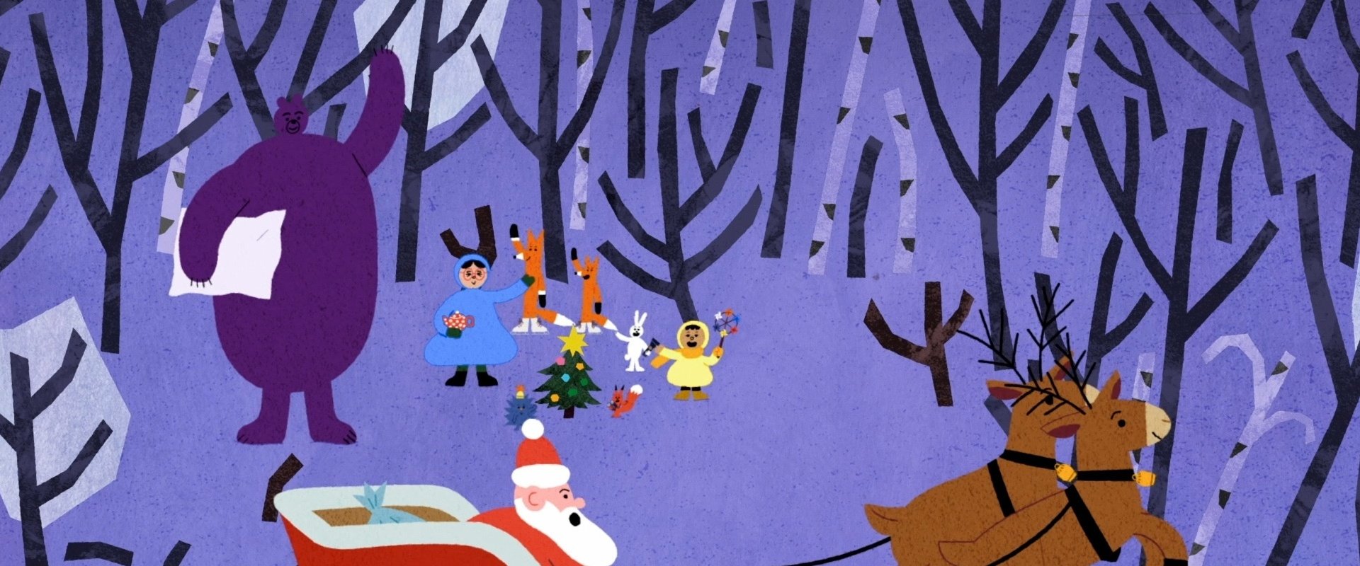Animal Tales of Christmas Magic backdrop