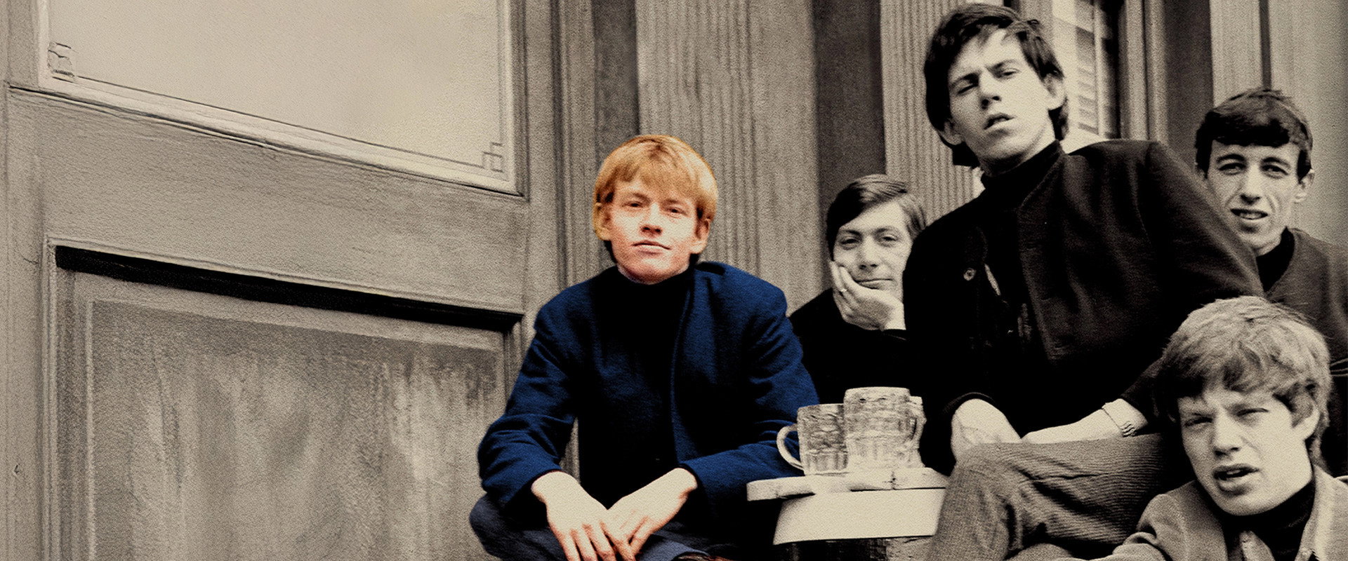 The Stones and Brian Jones backdrop