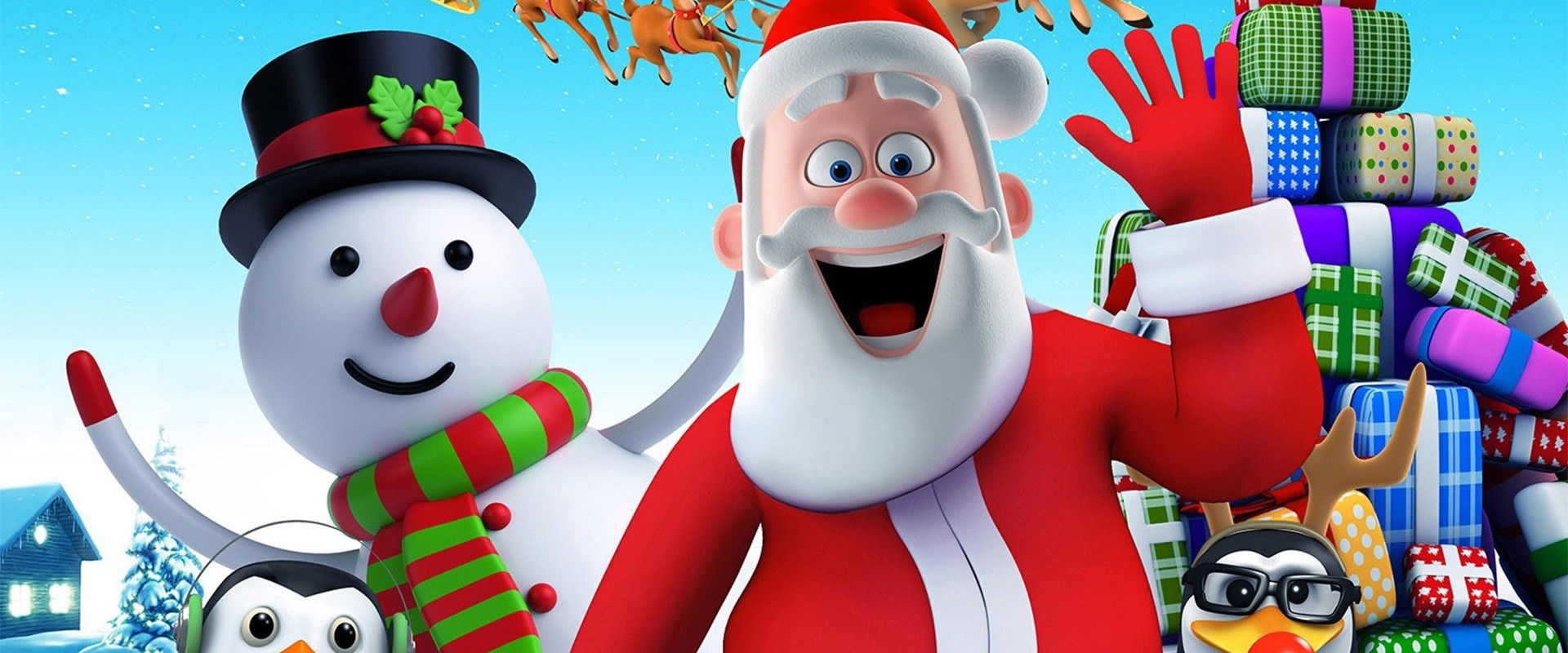 A Frozen Christmas 2 backdrop