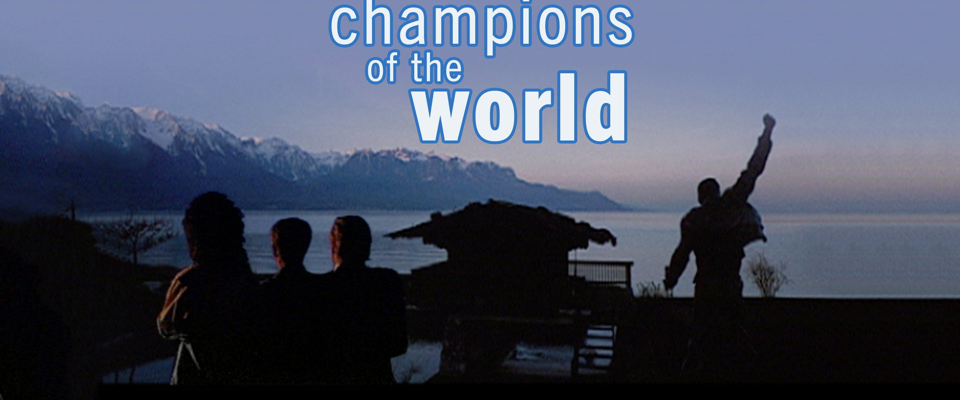 Queen: Champions of the World backdrop