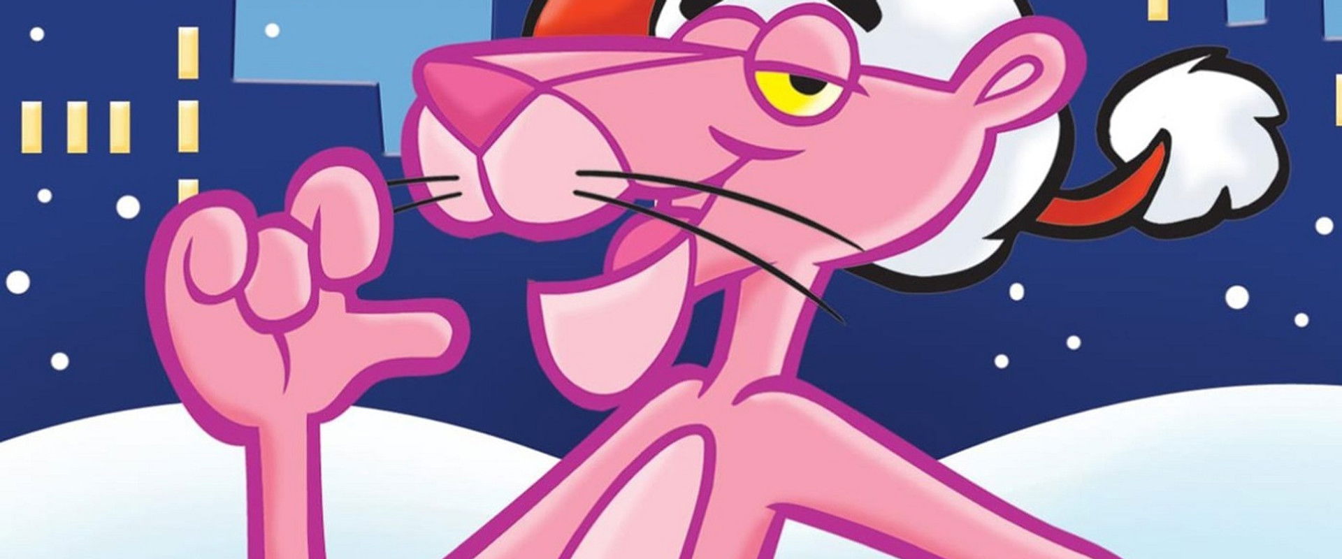 A Pink Christmas backdrop