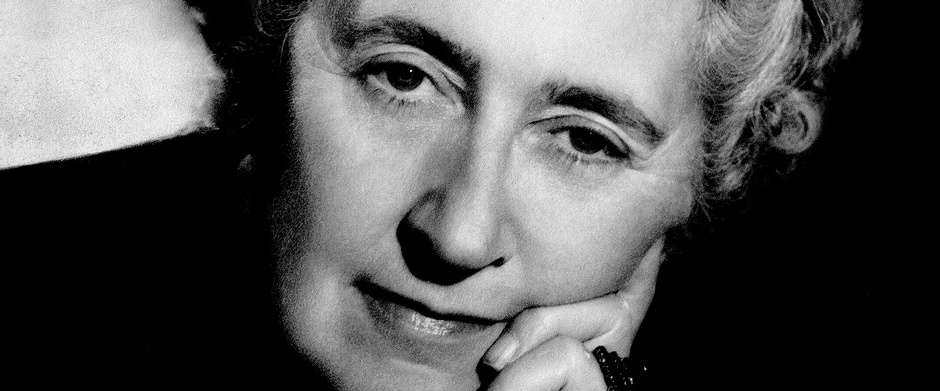 Agatha Christie, the Queen of Crime backdrop