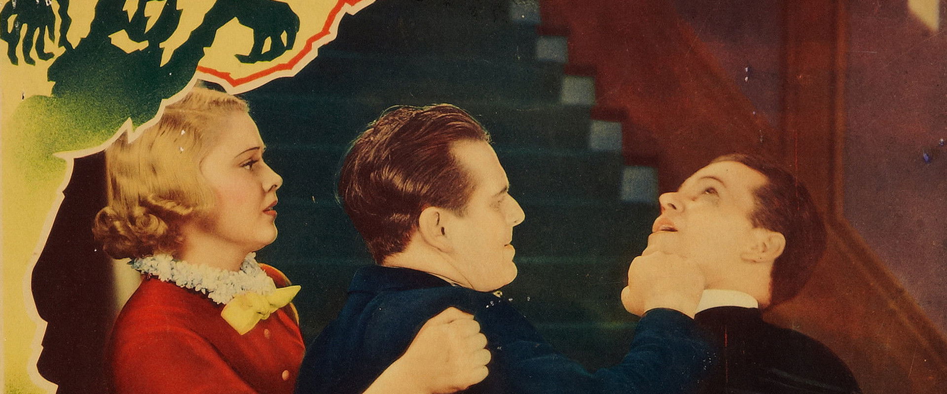 One Frightened Night backdrop