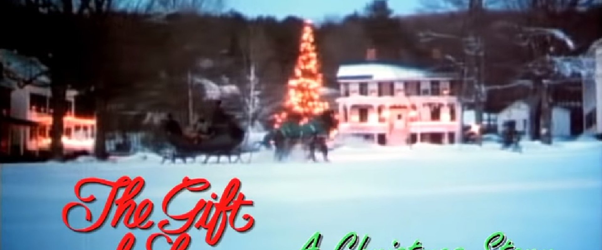 The Gift of Love: A Christmas Story backdrop