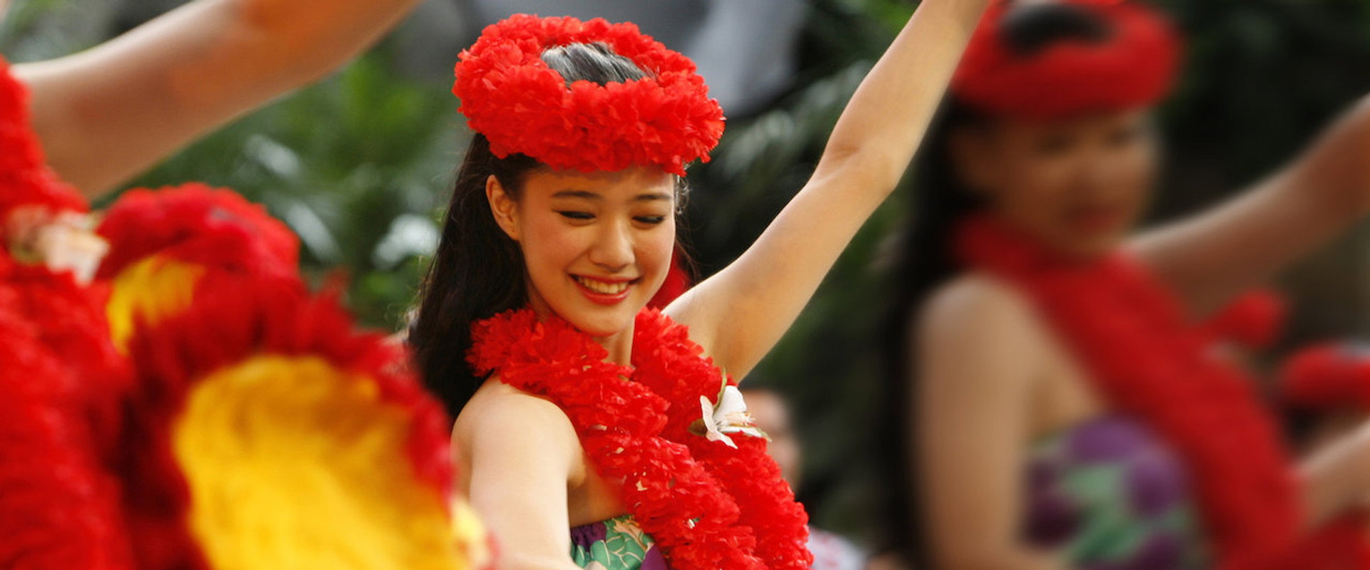 Hula Girls backdrop