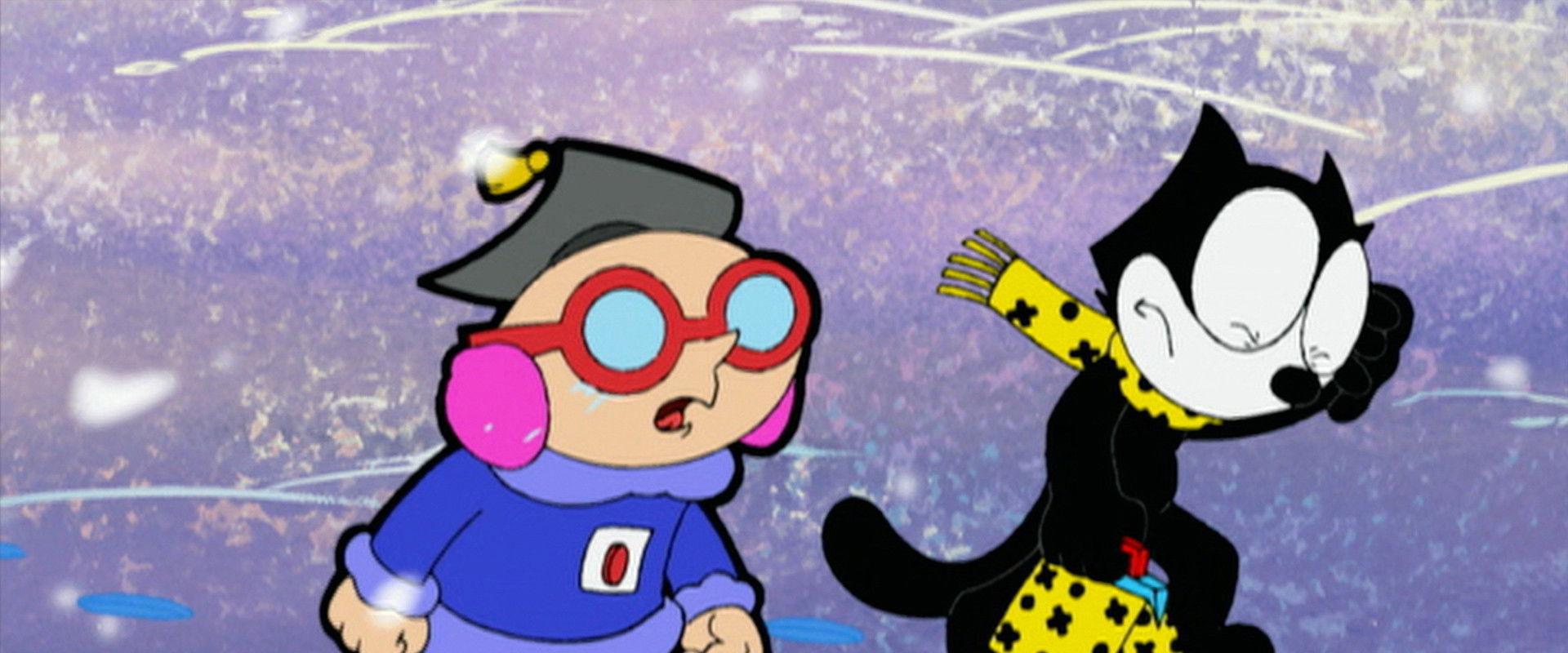 Felix the Cat Saves Christmas backdrop