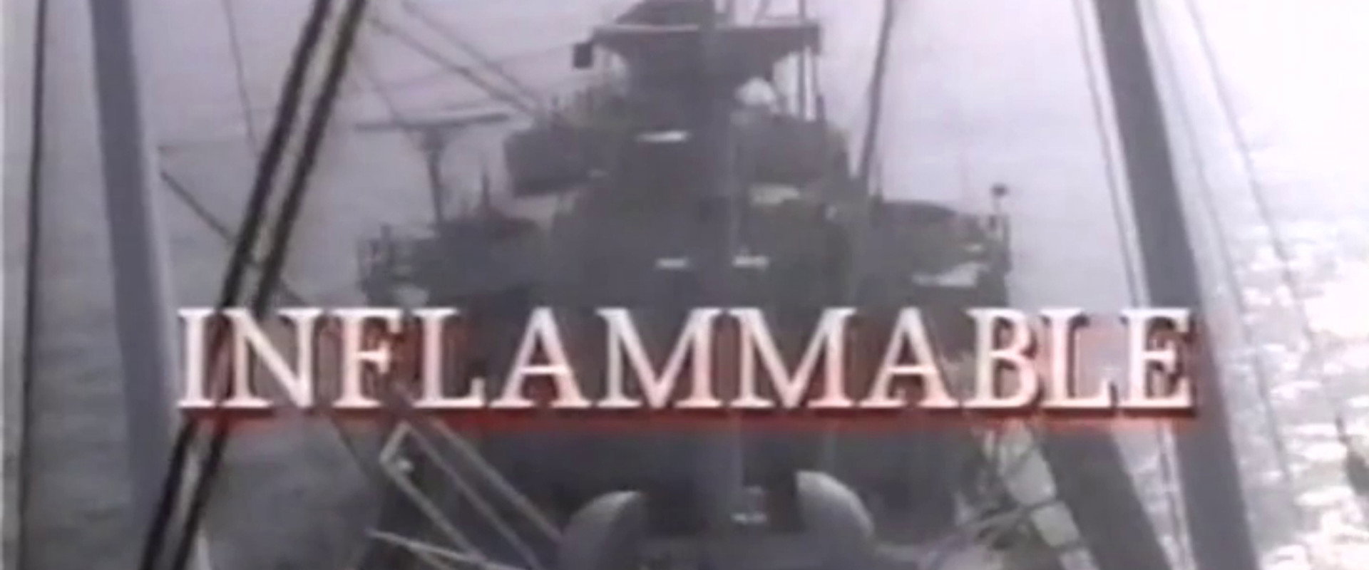 Inflammable backdrop