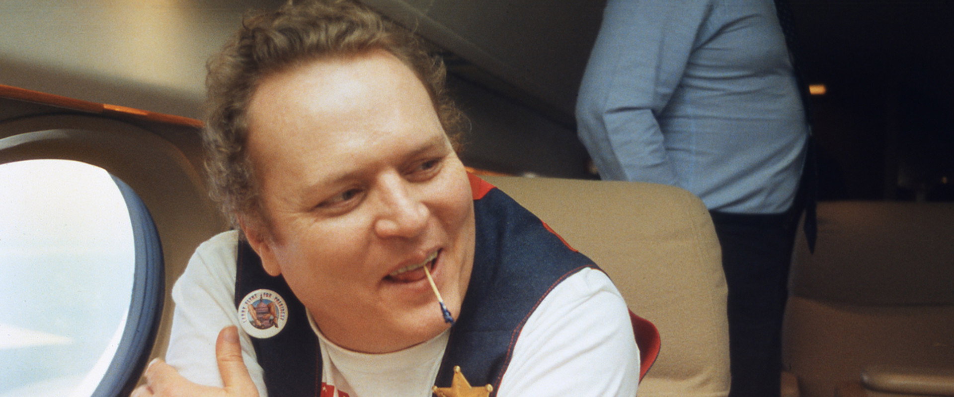 Larry Flynt for President backdrop