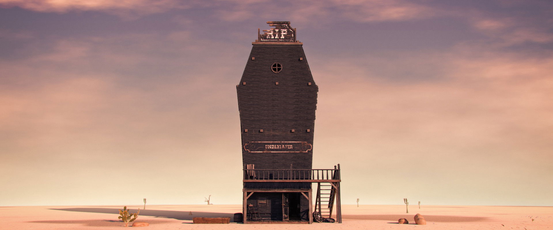 A Grave Man backdrop