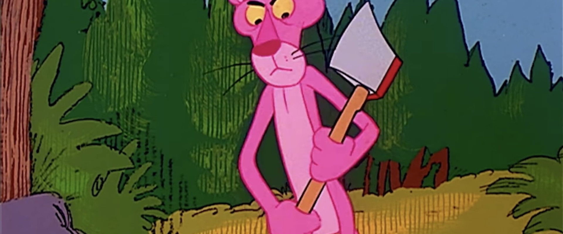 Pink in the Woods backdrop